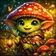Colorful cartoon animal mascot with large expressive eyes and friendly smile for profile avatar